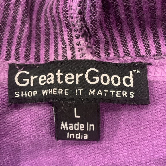 Greater Good Cotton hoodie
Color purple size L - Picture 3 of 6
